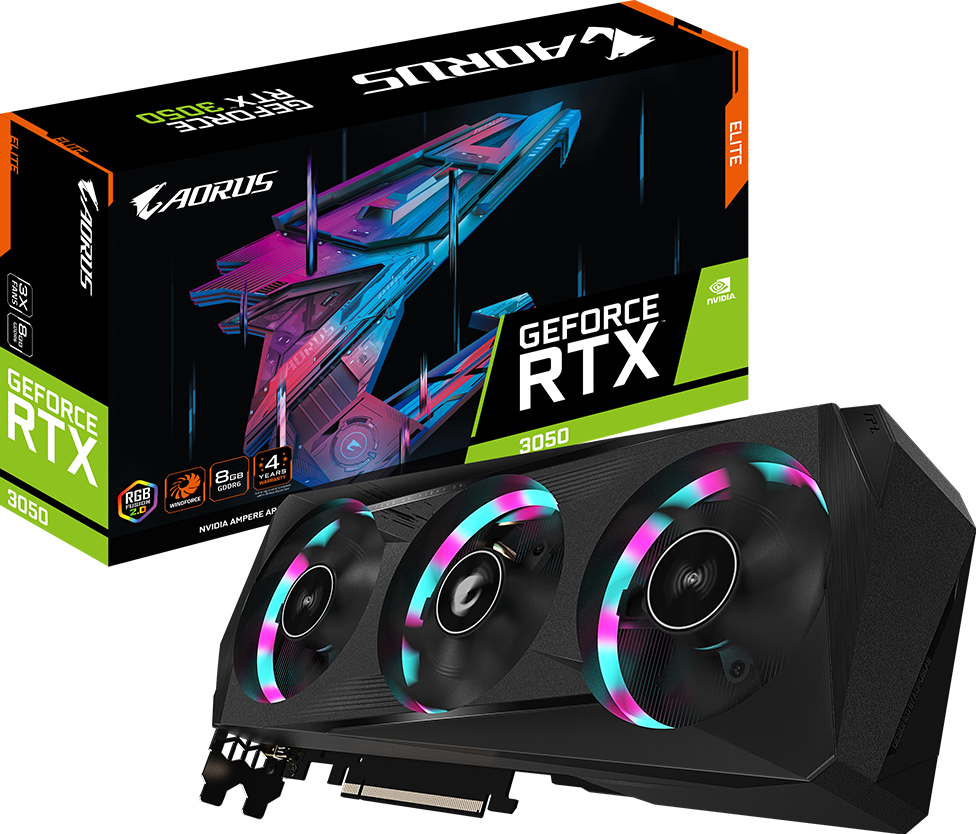 AORUS GeForce RTX 3050 ELITE 8G